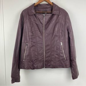 a.n.a size XXL Women’s Wine Red Faux Leather Jacket